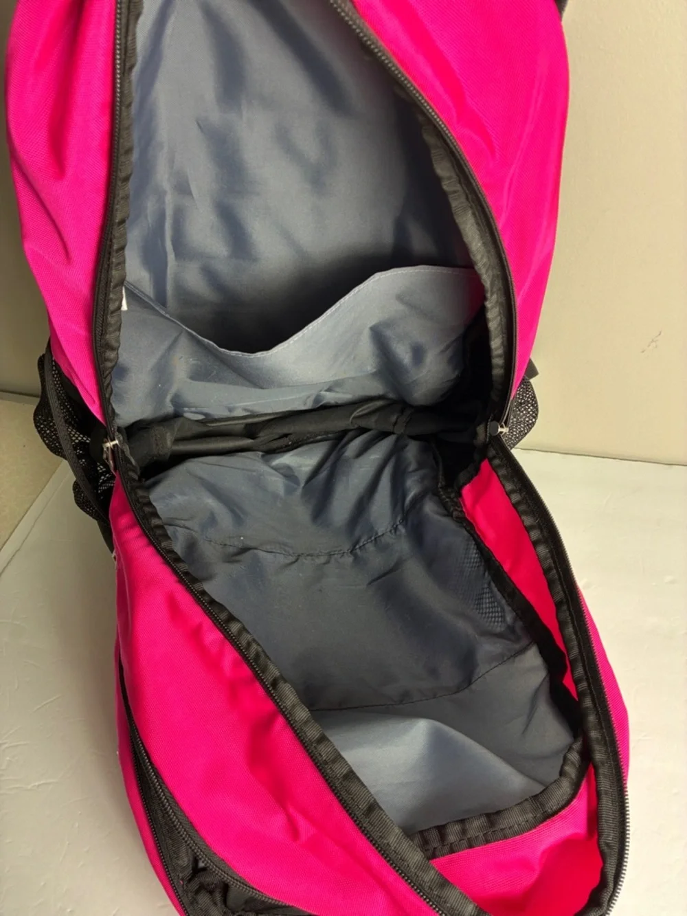 Adidas Pink Backpack Athletic Gym Bag Large Barbie Pink NWOT - Picture 7 of 7